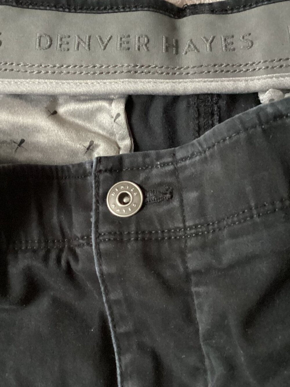 Denver Hayes Men's Black Cargo Utility Pants Straight Leg Size 32 x 32 Hiking - Picture 7 of 8
